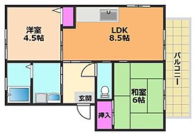 大阪府三島郡島本町広瀬4丁目（賃貸アパート2LDK・2階・47.00㎡） その2