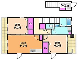 大阪府高槻市辻子2丁目（賃貸マンション2LDK・2階・57.78㎡） その2