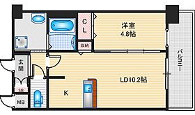 大阪府茨木市天王1丁目（賃貸マンション1LDK・4階・37.34㎡） その2