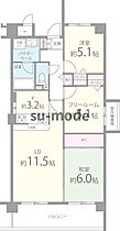 カムフォーラ2  ｜ 大阪府茨木市横江1丁目（賃貸マンション3LDK・5階・66.36㎡） その2