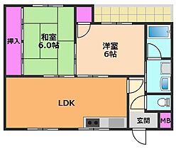 大阪府高槻市郡家新町（賃貸マンション2LDK・3階・48.00㎡） その2