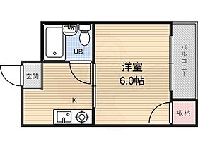 京都府京都市右京区山ノ内大町（賃貸マンション1K・2階・16.47㎡） その2