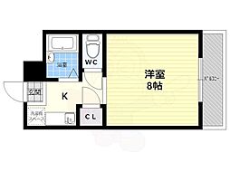 ハイツ松山 1Kの間取図画像