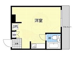 リエス東堀川 1Kの間取図画像