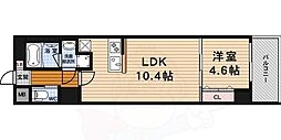 アスヴェル京都東堀川 1LDKの間取図画像