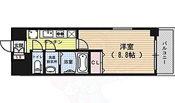 ベラジオ五条堀川2 1Kの間取図画像