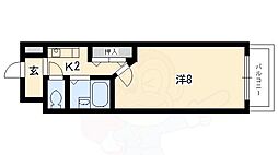 NAVI2 1Kの間取図画像