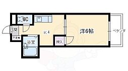 コーポヴィヴラヴィ 1DKの間取図画像