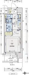 京都市上京区長門町マンション 1Kの間取図画像