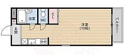 Requie紫竹 2Kの間取図画像