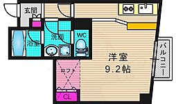 ソレイユニシヤマ ワンルームの間取図画像