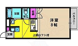 GREENKAWASIMA ワンルームの間取図画像