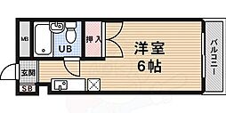 サンプロスパビル ワンルームの間取図画像