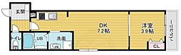 アドバンスコート四条堀川II 1DKの間取図画像