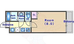 AlivioAPM 1Kの間取図画像