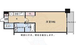 グランレブリー太秦天神川 1Kの間取図画像