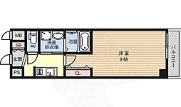 エスカーサ京都西陣 1Kの間取図画像