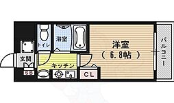 ベラジオ五条堀川2 1Kの間取図画像