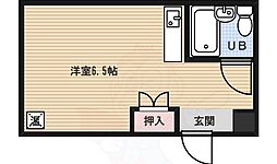 リンツ北野 ワンルームの間取図画像
