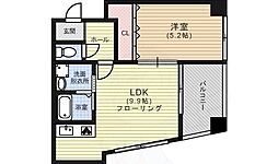 パセオアグラシオン今出川 1LDKの間取図画像