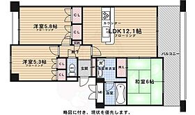 京都府京都市右京区西院四条畑町（賃貸マンション3LDK・5階・65.40㎡） その2