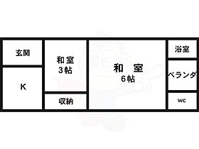 清和荘  ｜ 京都府京都市右京区太秦北路町（賃貸アパート2K・2階・35.00㎡） その2