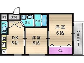 京都府京都市西京区桂上野西町（賃貸マンション2DK・2階・40.07㎡） その2