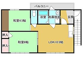 平井ハイツ  ｜ 大阪府高槻市下田部町１丁目20-18（賃貸アパート2LDK・2階・50.80㎡） その2