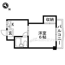 アンフィニィ・庄II 403 ｜ 大阪府茨木市庄１丁目19-14（賃貸マンション1K・4階・22.00㎡） その2