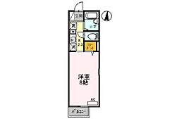 ソレーユ箕面 ワンルームの間取図画像