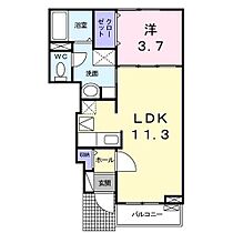 メゾン・ド・フェリーチェ 105 ｜ 大阪府茨木市藤の里２丁目2-1（賃貸アパート1LDK・1階・37.13㎡） その2