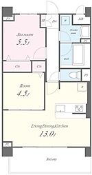 パトリアグランデ 1SLDKの間取図画像