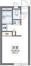 レオパレスヴィラコロンナ千里 1Kの間取図画像