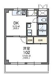 レオパレス康徳ハイツ 11DKの間取図画像