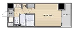 クレアートアドバンス北大阪 1Kの間取図画像