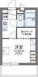 レオパレスプラスパ平田 1Kの間取図画像