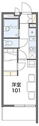 レオパレス掛休 1Kの間取図画像