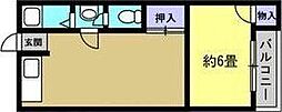 円山台ロイヤル 1LDKの間取図画像