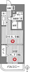 サンレムート,江坂1st 1DKの間取図画像