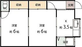 中里文化　3号棟 3-32 ｜ 大阪府茨木市大住町12-3（賃貸アパート2K・2階・38.00㎡） その2