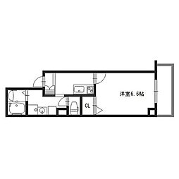 La・vie江坂EAST 1Kの間取図画像