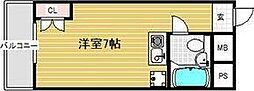 リアライズ江坂 ワンルームの間取図画像