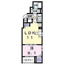 パーチェ　エテルノI 202 ｜ 大阪府吹田市南吹田１丁目3-19（賃貸アパート1LDK・2階・40.58㎡） その2