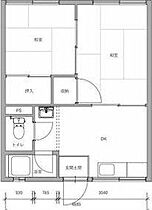 仲善ハイツ  ｜ 大阪府箕面市粟生間谷東５丁目34-6（賃貸アパート1LDK・2階・30.40㎡） その2