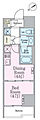 CRESTCOURT蔵前Residence3階12.1万円