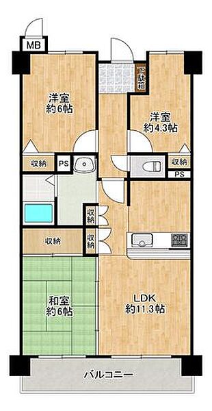 間取りを拡大表示