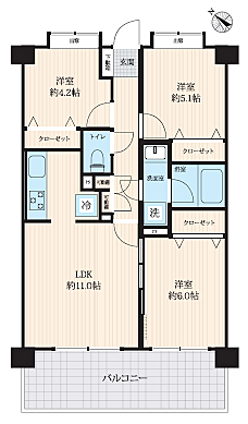 間取りを拡大表示