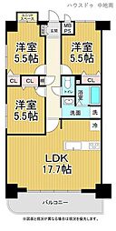 ライオンズマンション姫路東今宿 3LDKの間取図画像