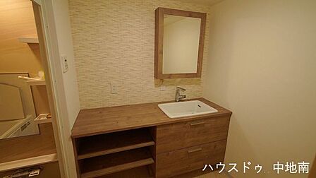 リフォーム済みのおしゃれな洗面台♪