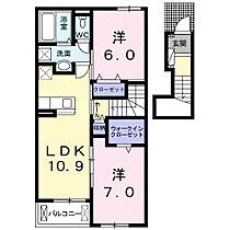 福岡県久留米市三潴町福光字池田487番地1（賃貸アパート2LDK・2階・58.67㎡） その2